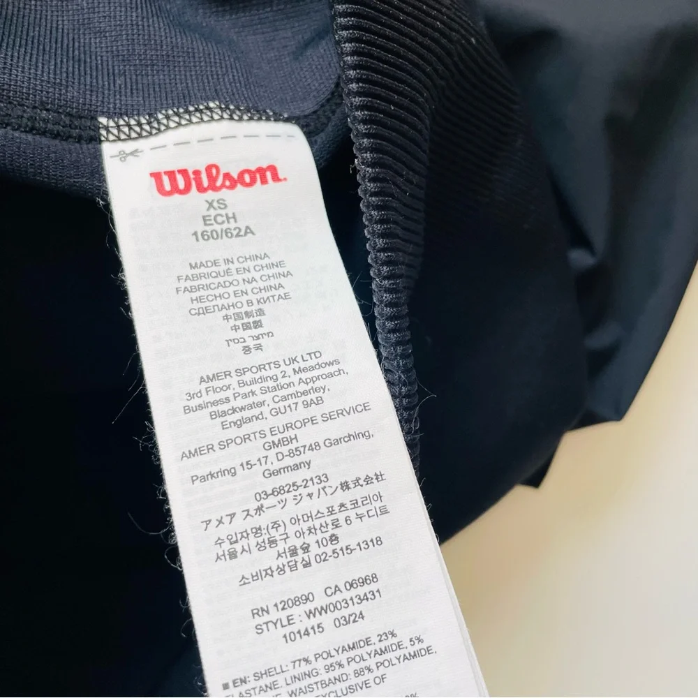 Wilson XS Midtown Wrap Tennis Skirt in black - Picture 6 of 8